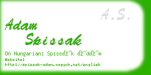 adam spissak business card